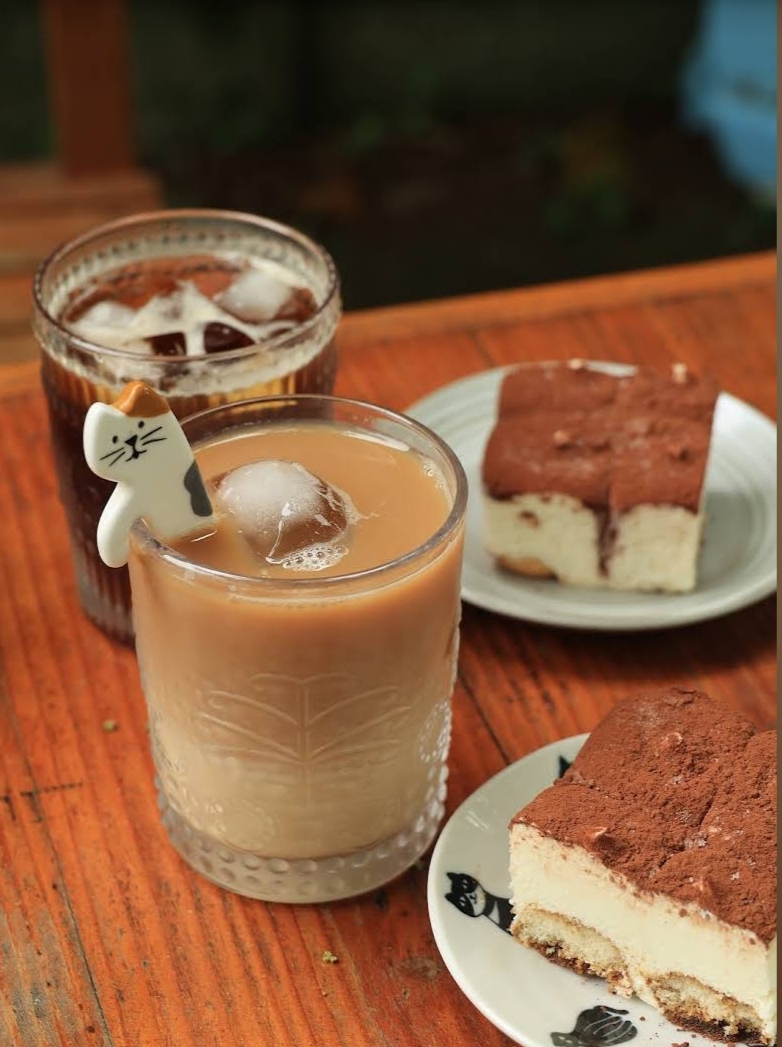 Iced drinks and house-made desserts